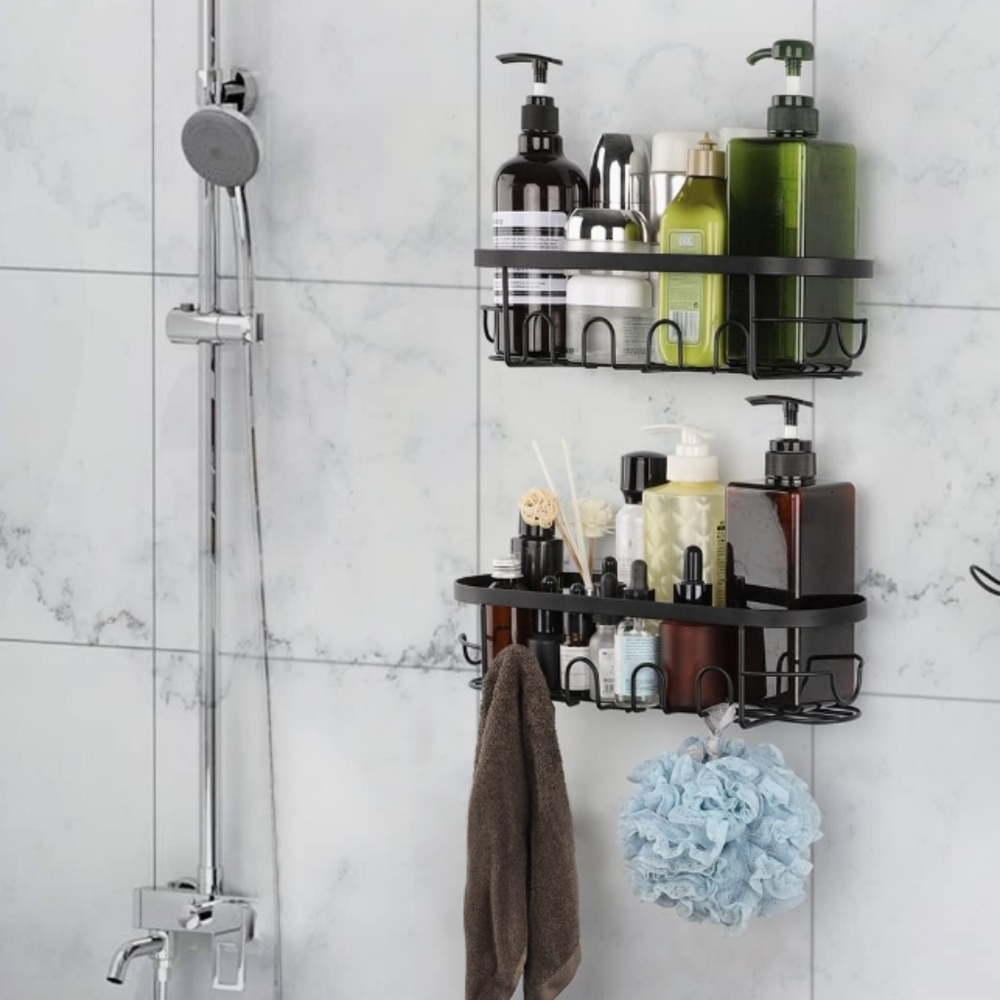 Shower Caddy Rust Proof New In The Box - 2pc - Black - Picture 11 of 11